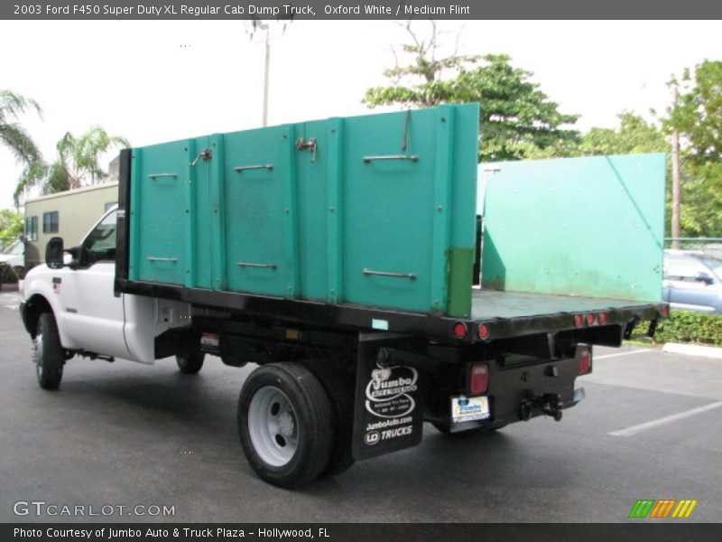 Oxford White / Medium Flint 2003 Ford F450 Super Duty XL Regular Cab Dump Truck