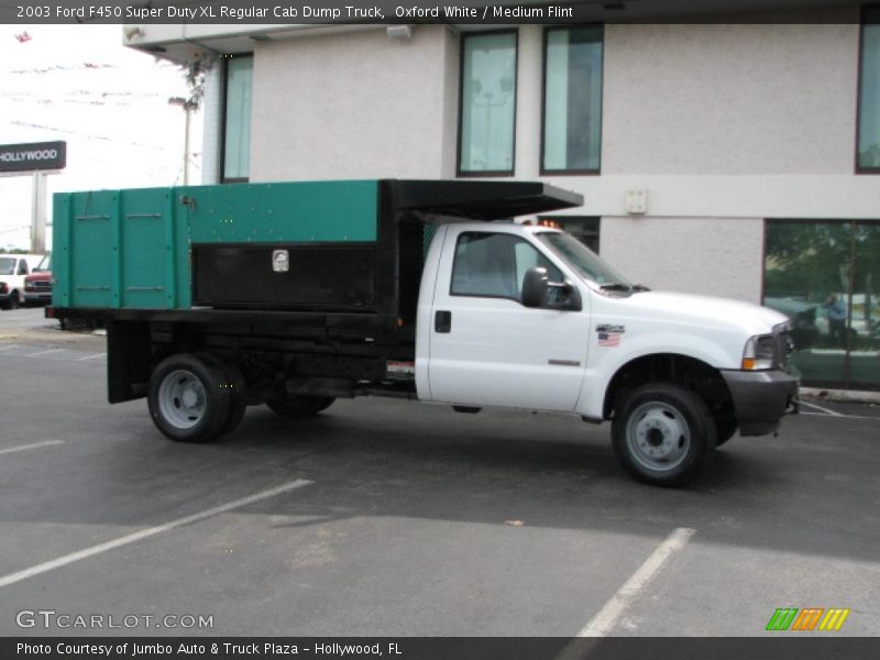Oxford White / Medium Flint 2003 Ford F450 Super Duty XL Regular Cab Dump Truck