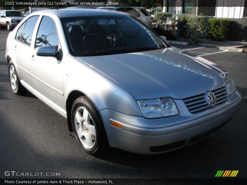 Silver Arrow Metallic / Black 2001 Volkswagen Jetta GLS Sedan