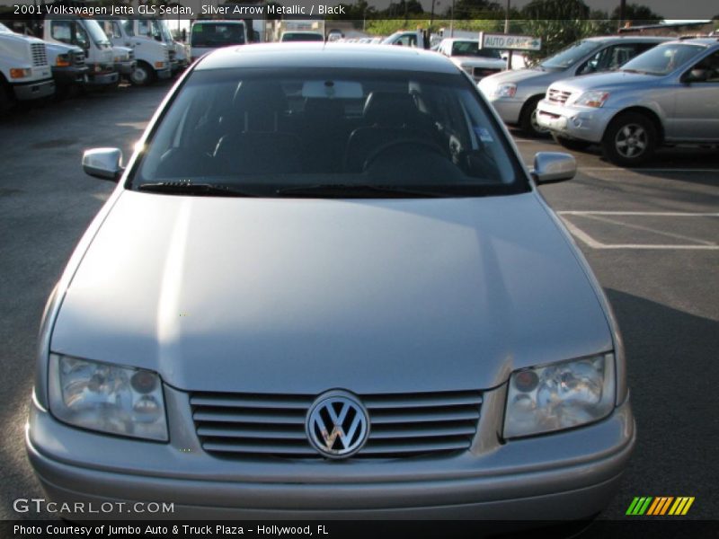 Silver Arrow Metallic / Black 2001 Volkswagen Jetta GLS Sedan