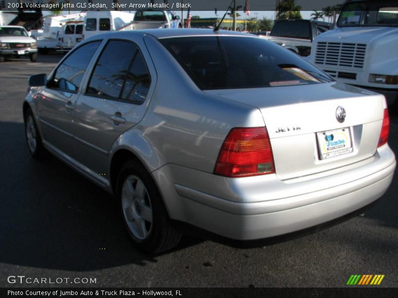 Silver Arrow Metallic / Black 2001 Volkswagen Jetta GLS Sedan