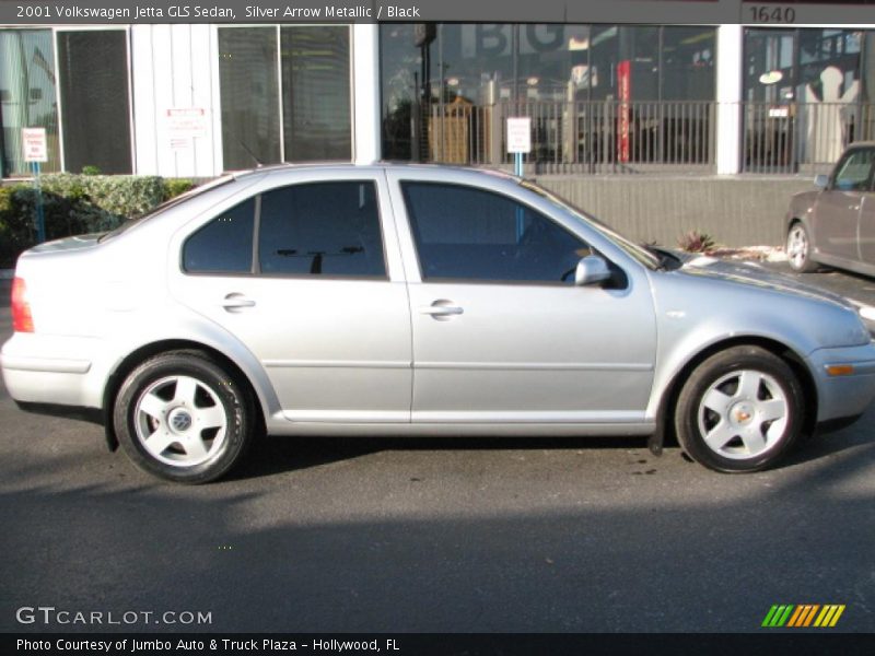 Silver Arrow Metallic / Black 2001 Volkswagen Jetta GLS Sedan