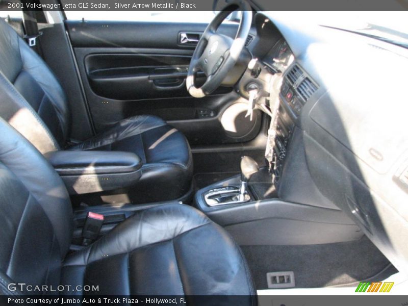 Silver Arrow Metallic / Black 2001 Volkswagen Jetta GLS Sedan