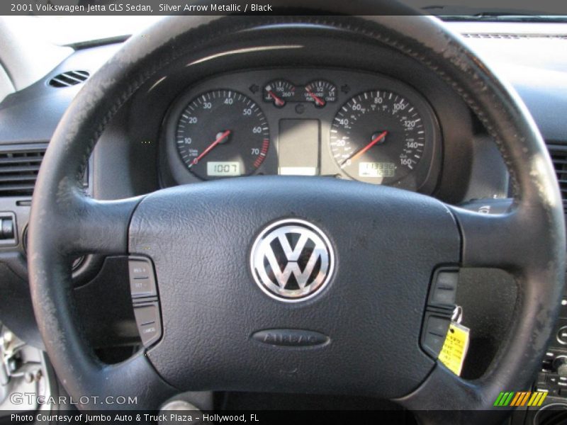 Silver Arrow Metallic / Black 2001 Volkswagen Jetta GLS Sedan