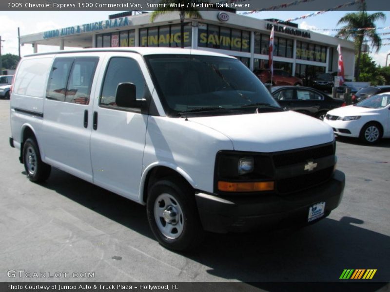 Summit White / Medium Dark Pewter 2005 Chevrolet Express 1500 Commercial Van