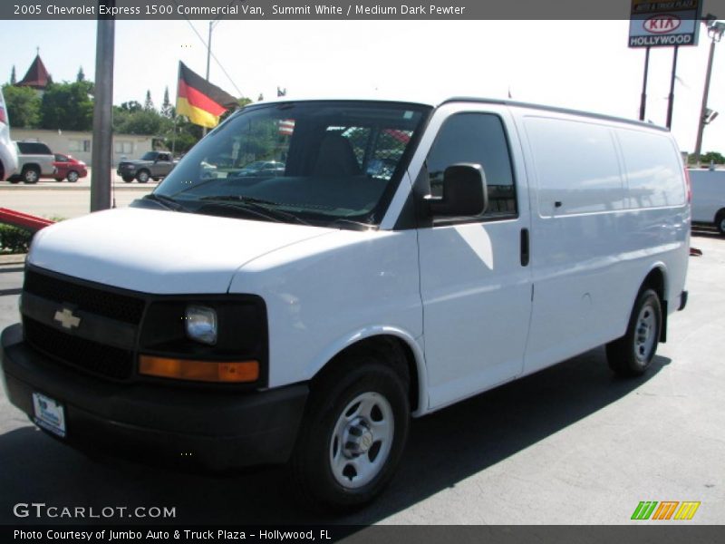 Summit White / Medium Dark Pewter 2005 Chevrolet Express 1500 Commercial Van