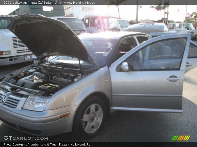Silver Arrow Metallic / Black 2001 Volkswagen Jetta GLS Sedan