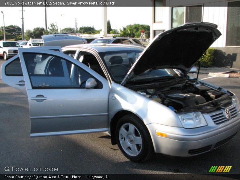 Silver Arrow Metallic / Black 2001 Volkswagen Jetta GLS Sedan