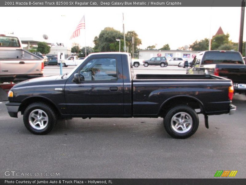 Deep Galaxy Blue Metallic / Medium Graphite 2001 Mazda B-Series Truck B2500 SX Regular Cab