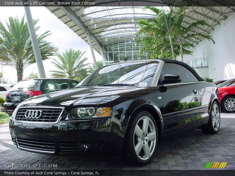 Brilliant Black / Ebony 2006 Audi A4 1.8T Cabriolet