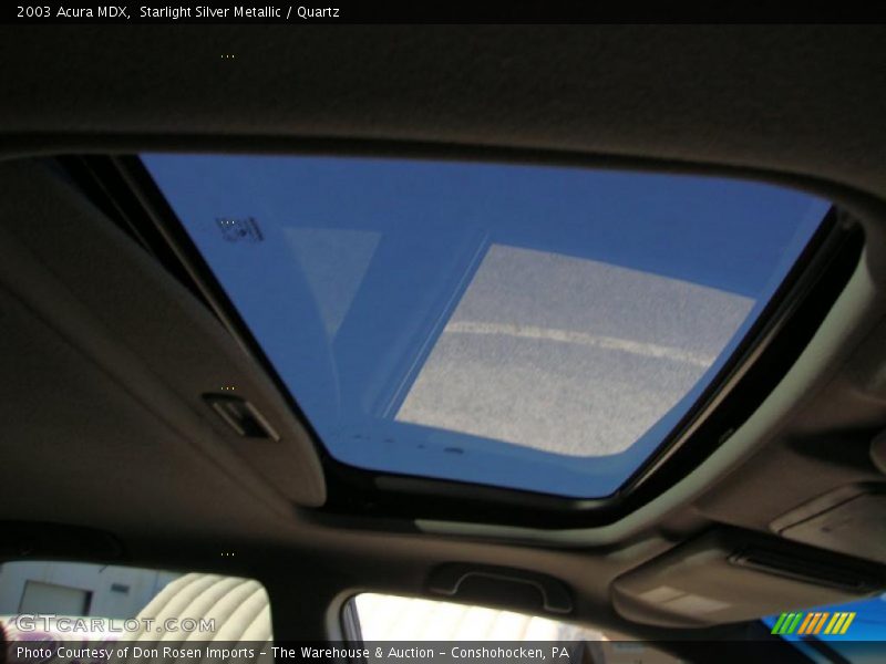 Sunroof of 2003 MDX 