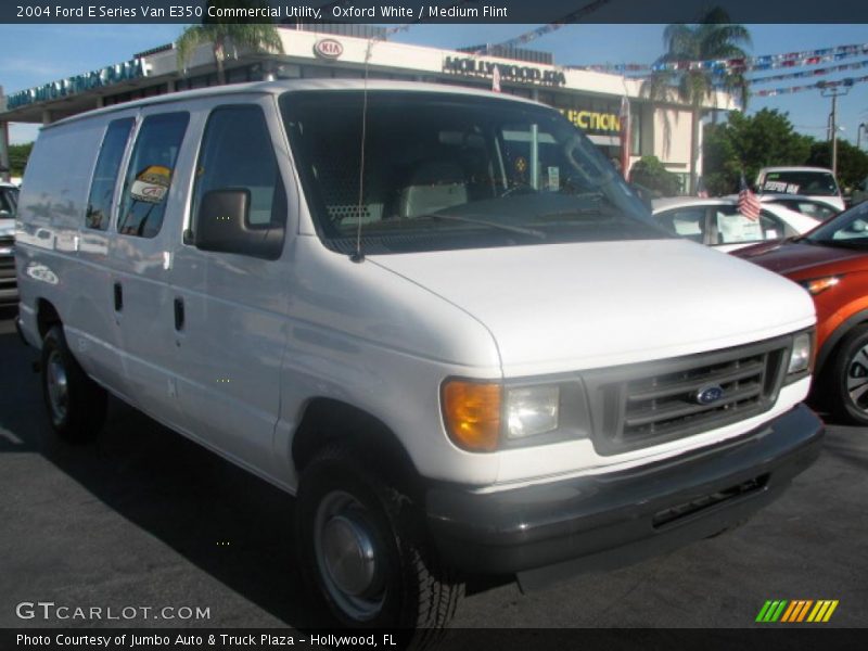 Oxford White / Medium Flint 2004 Ford E Series Van E350 Commercial Utility
