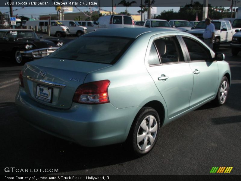 Jade Sea Metallic / Bisque 2008 Toyota Yaris Sedan