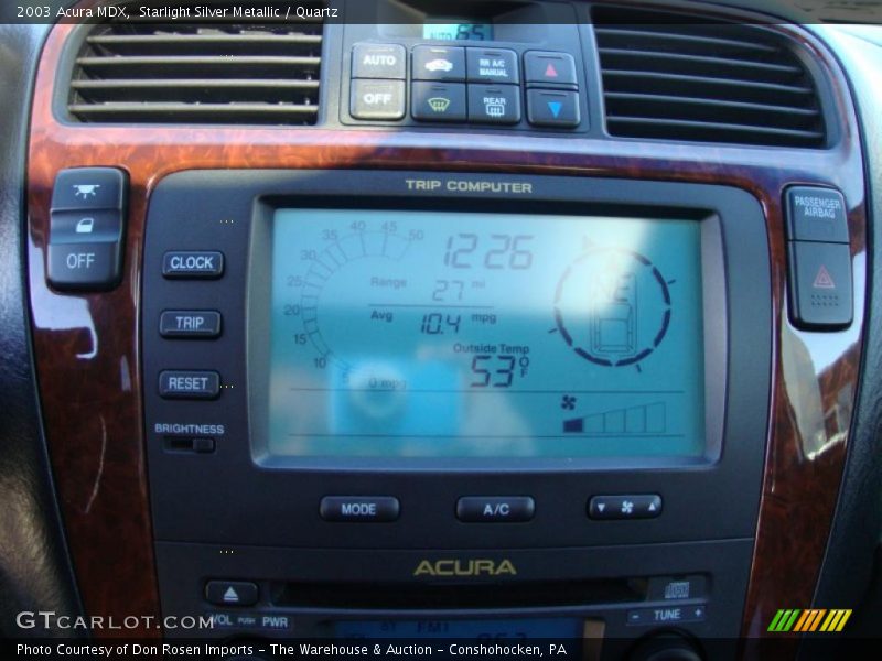 Navigation of 2003 MDX 