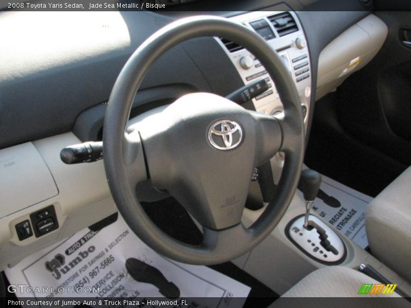 Jade Sea Metallic / Bisque 2008 Toyota Yaris Sedan