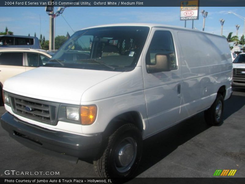 Oxford White / Medium Flint 2004 Ford E Series Van E350 Commercial Utility