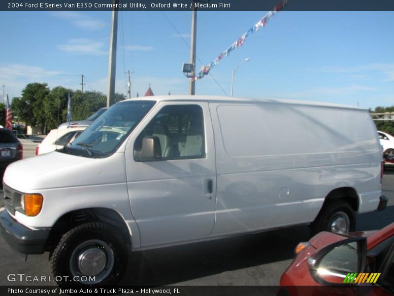 Oxford White / Medium Flint 2004 Ford E Series Van E350 Commercial Utility