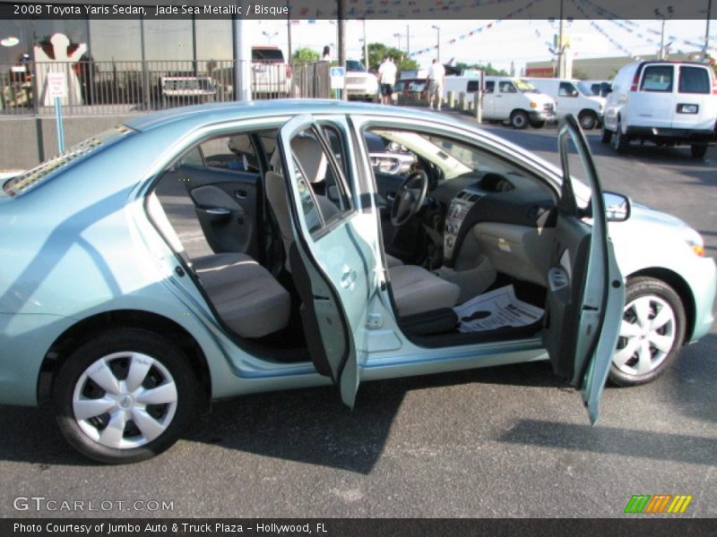 Jade Sea Metallic / Bisque 2008 Toyota Yaris Sedan