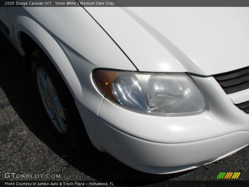 Stone White / Medium Slate Gray 2005 Dodge Caravan SXT