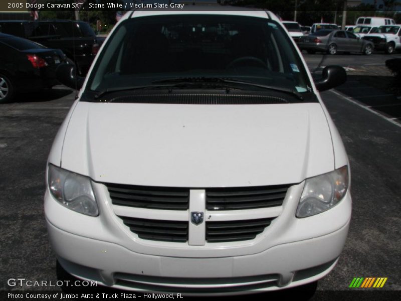 Stone White / Medium Slate Gray 2005 Dodge Caravan SXT