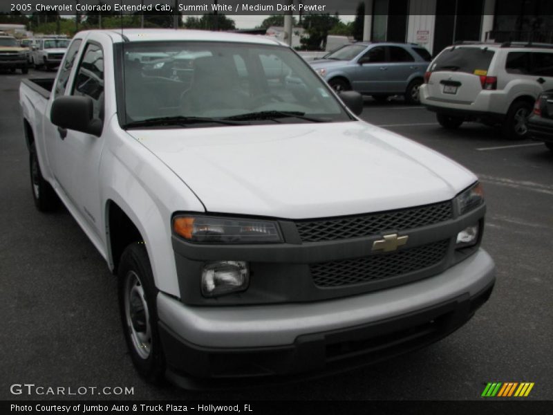 Summit White / Medium Dark Pewter 2005 Chevrolet Colorado Extended Cab