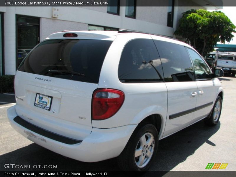 Stone White / Medium Slate Gray 2005 Dodge Caravan SXT