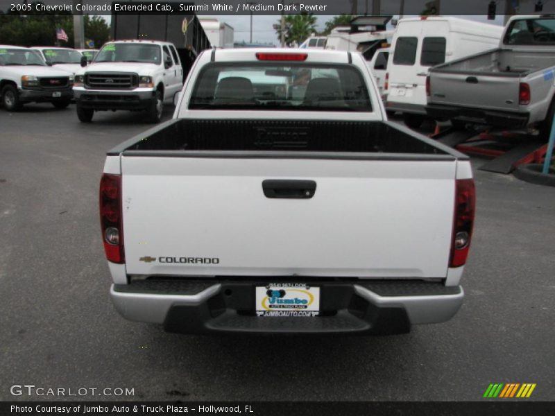 Summit White / Medium Dark Pewter 2005 Chevrolet Colorado Extended Cab