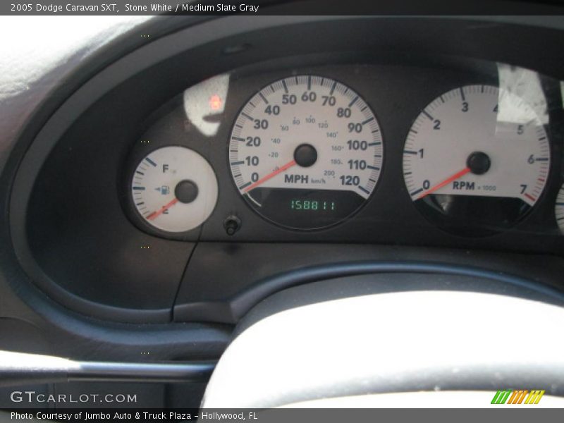 Stone White / Medium Slate Gray 2005 Dodge Caravan SXT