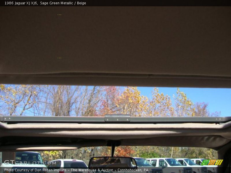 Sunroof of 1986 XJ XJ6