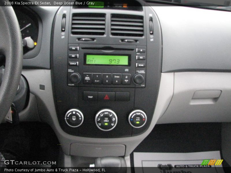 Deep Ocean Blue / Gray 2008 Kia Spectra EX Sedan