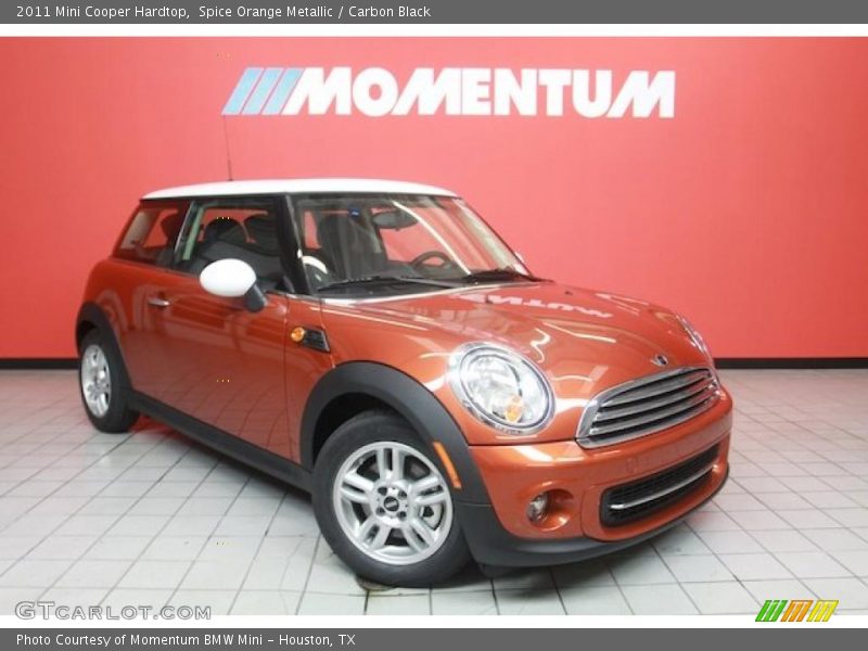 Spice Orange Metallic / Carbon Black 2011 Mini Cooper Hardtop
