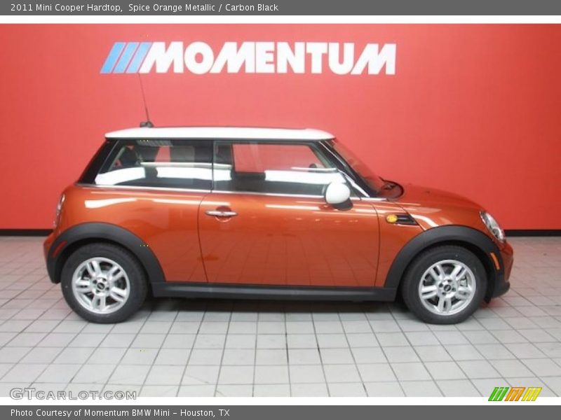 Spice Orange Metallic / Carbon Black 2011 Mini Cooper Hardtop