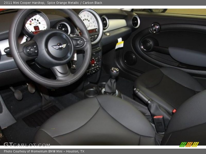 Spice Orange Metallic / Carbon Black 2011 Mini Cooper Hardtop