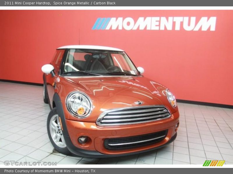 Spice Orange Metallic / Carbon Black 2011 Mini Cooper Hardtop