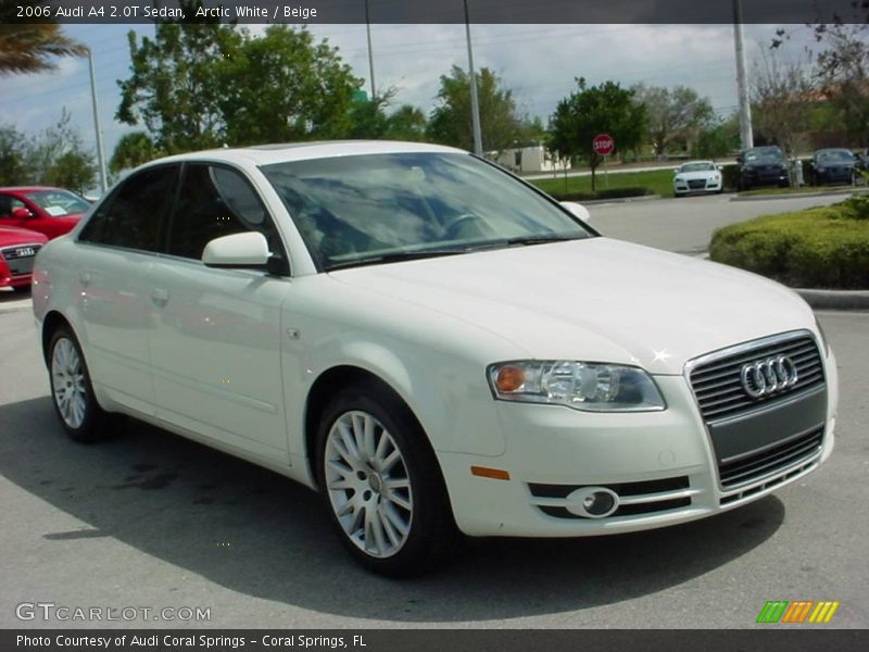 Arctic White / Beige 2006 Audi A4 2.0T Sedan