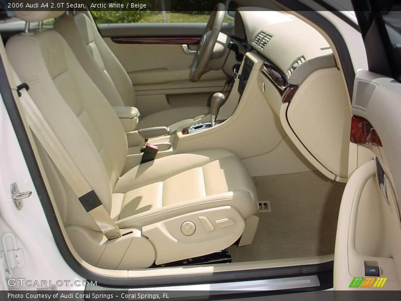 Arctic White / Beige 2006 Audi A4 2.0T Sedan