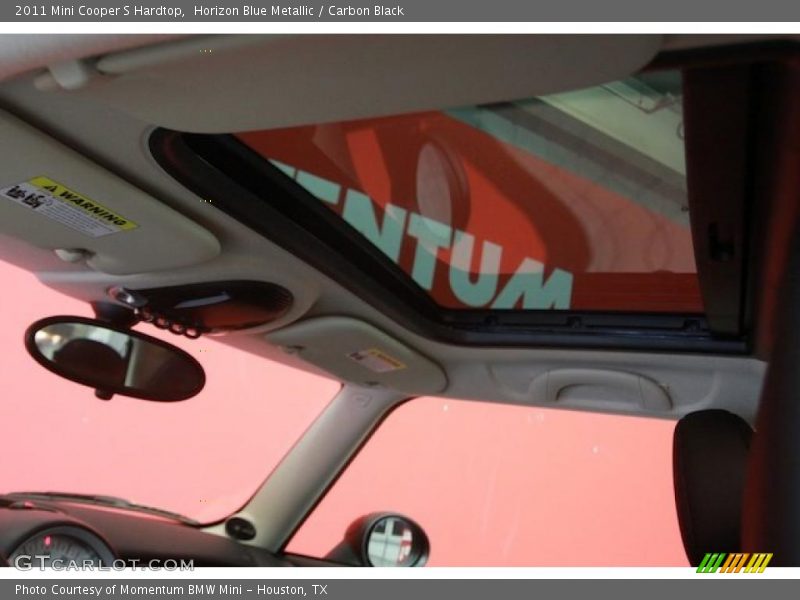 Horizon Blue Metallic / Carbon Black 2011 Mini Cooper S Hardtop