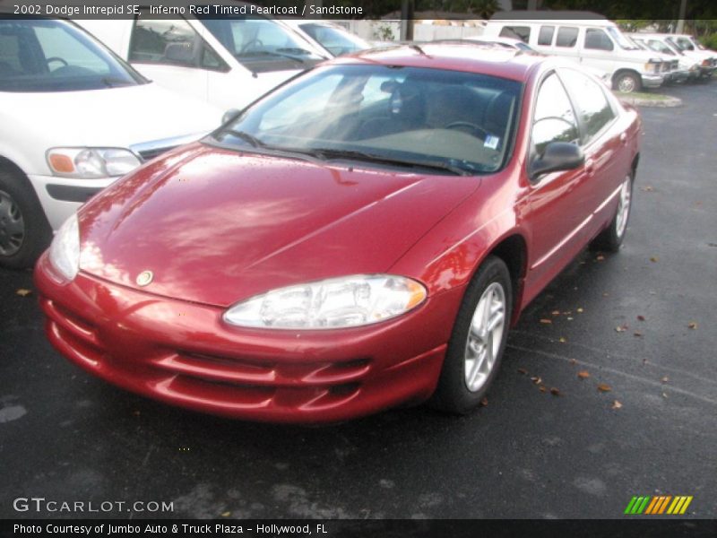 Inferno Red Tinted Pearlcoat / Sandstone 2002 Dodge Intrepid SE