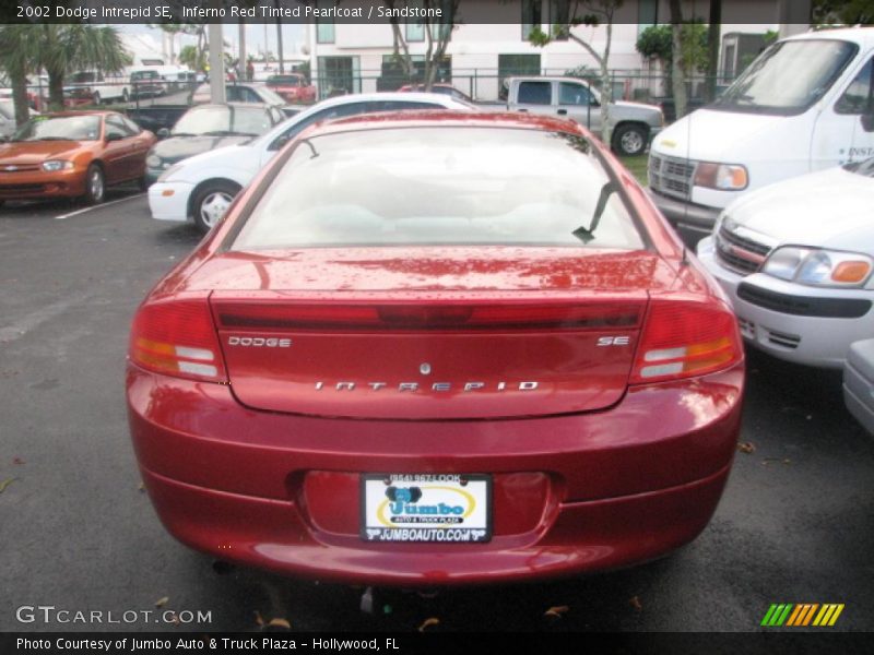Inferno Red Tinted Pearlcoat / Sandstone 2002 Dodge Intrepid SE