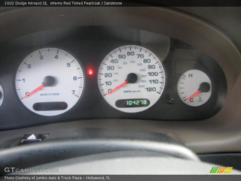 Inferno Red Tinted Pearlcoat / Sandstone 2002 Dodge Intrepid SE