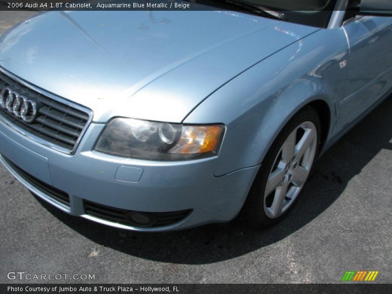 Aquamarine Blue Metallic / Beige 2006 Audi A4 1.8T Cabriolet