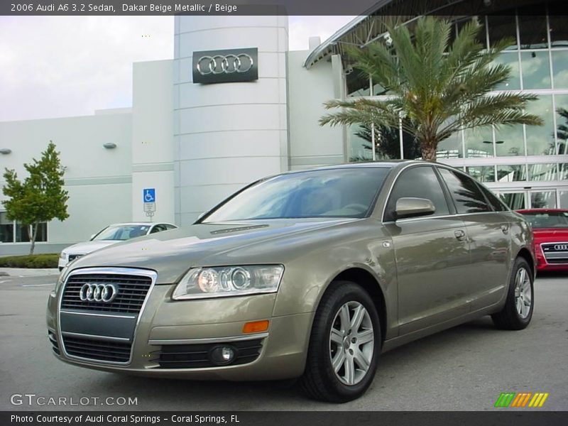 Dakar Beige Metallic / Beige 2006 Audi A6 3.2 Sedan