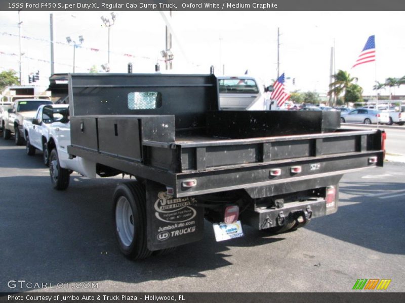 Oxford White / Medium Graphite 1999 Ford F450 Super Duty XL Regular Cab Dump Truck