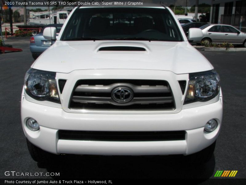 Super White / Graphite 2010 Toyota Tacoma V6 SR5 TRD Sport Double Cab