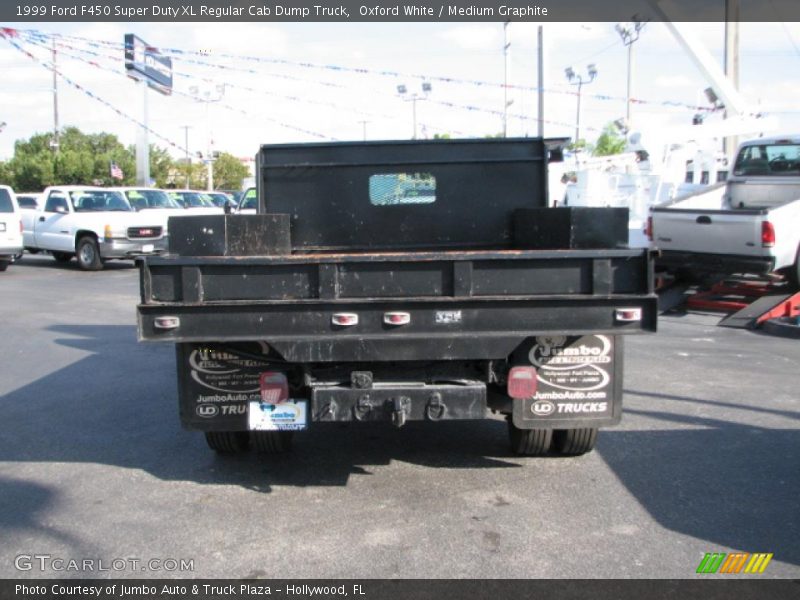 Oxford White / Medium Graphite 1999 Ford F450 Super Duty XL Regular Cab Dump Truck