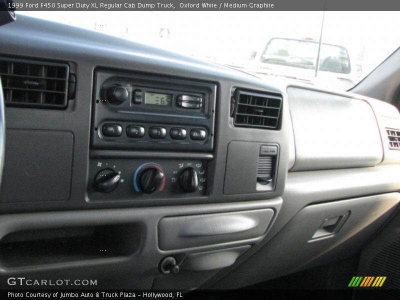 Oxford White / Medium Graphite 1999 Ford F450 Super Duty XL Regular Cab Dump Truck