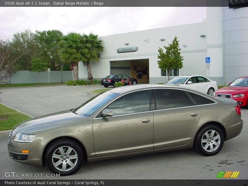 Dakar Beige Metallic / Beige 2006 Audi A6 3.2 Sedan
