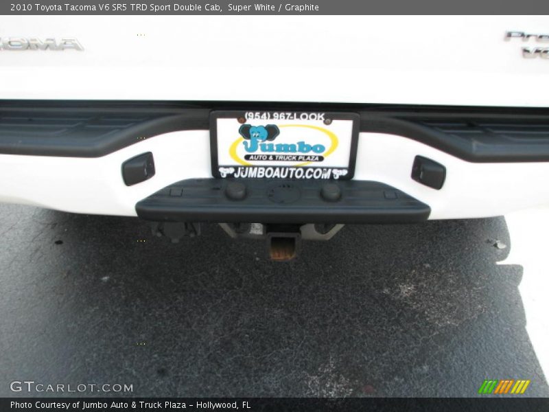 Super White / Graphite 2010 Toyota Tacoma V6 SR5 TRD Sport Double Cab