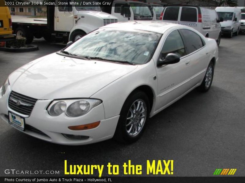 Stone White / Dark Slate Gray 2001 Chrysler 300 M Sedan