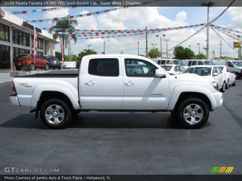 Super White / Graphite 2010 Toyota Tacoma V6 SR5 TRD Sport Double Cab
